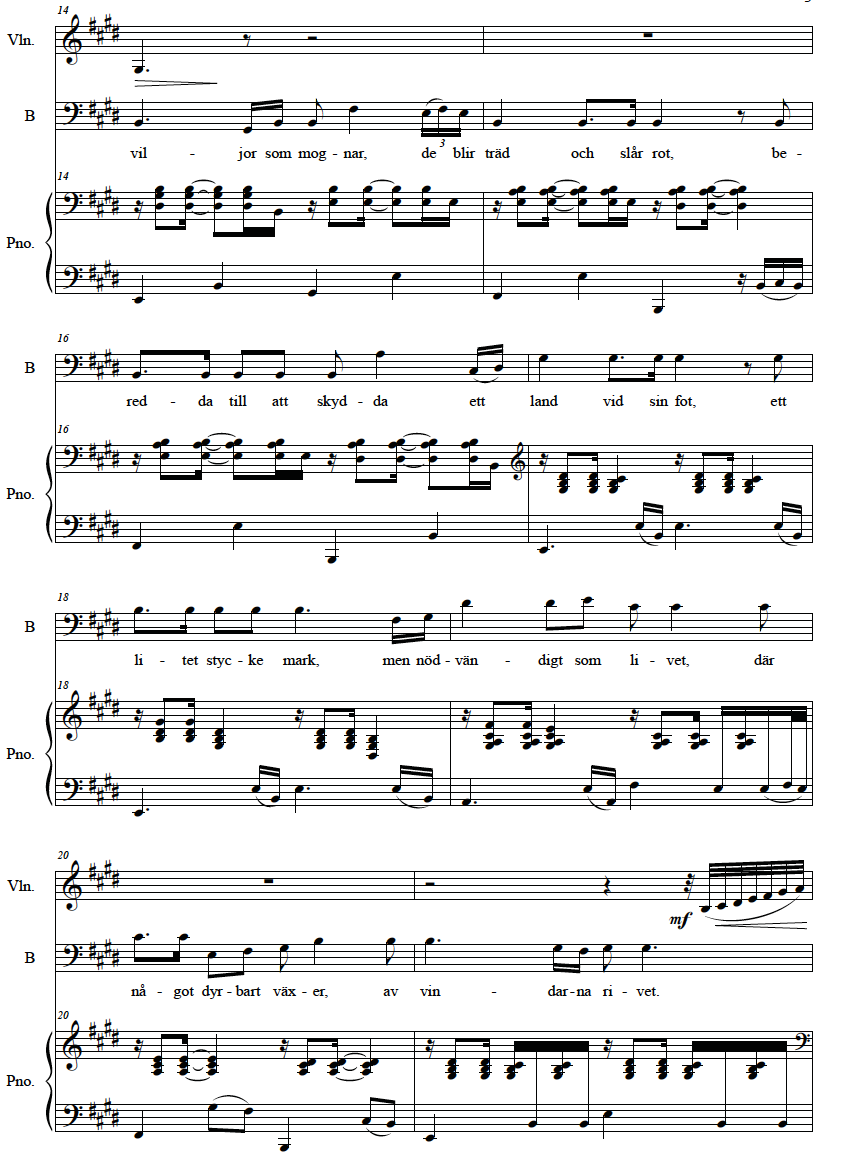 Unga viljor viner (Kor SAB)