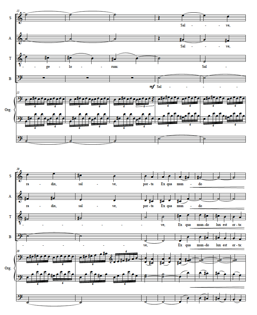 Ave Regina Caelorum (med orgel)