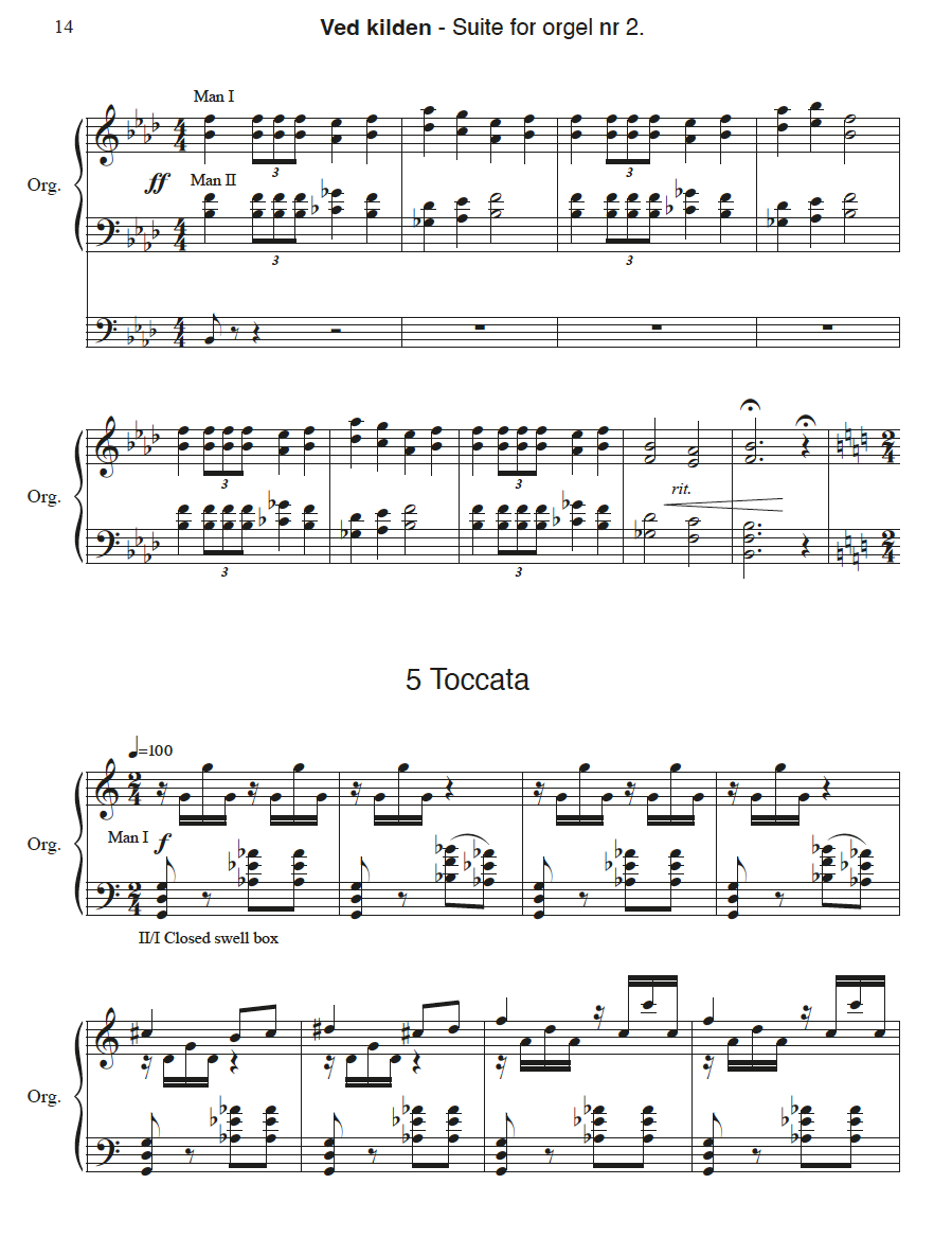 Ved Kilden - Orgelsuite Nr. 2.