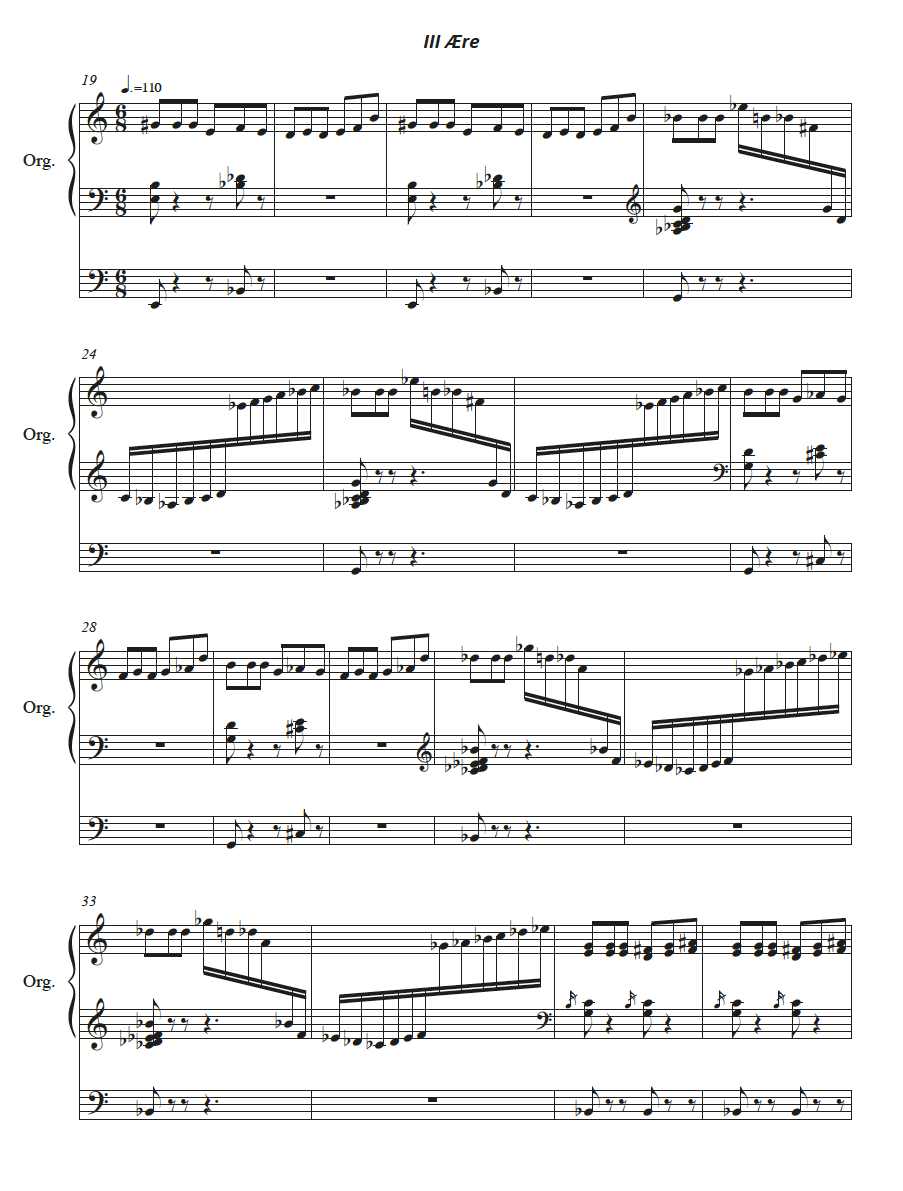 Orgelsuite Nr. 3. Deg Være Ære