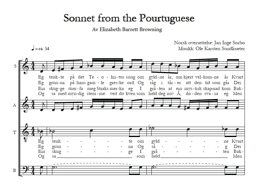 Sonnet from the Portuguese