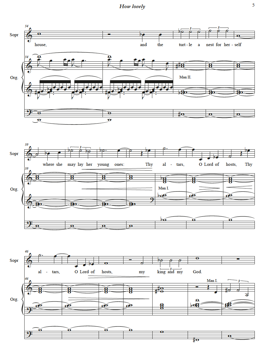 How lovely are thy tabernacles