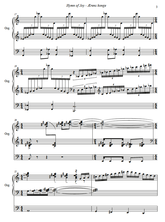 Ærens konge / Hymn of Joy