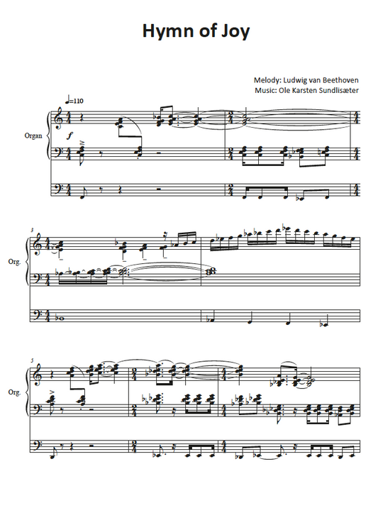 Ærens konge / Hymn of Joy