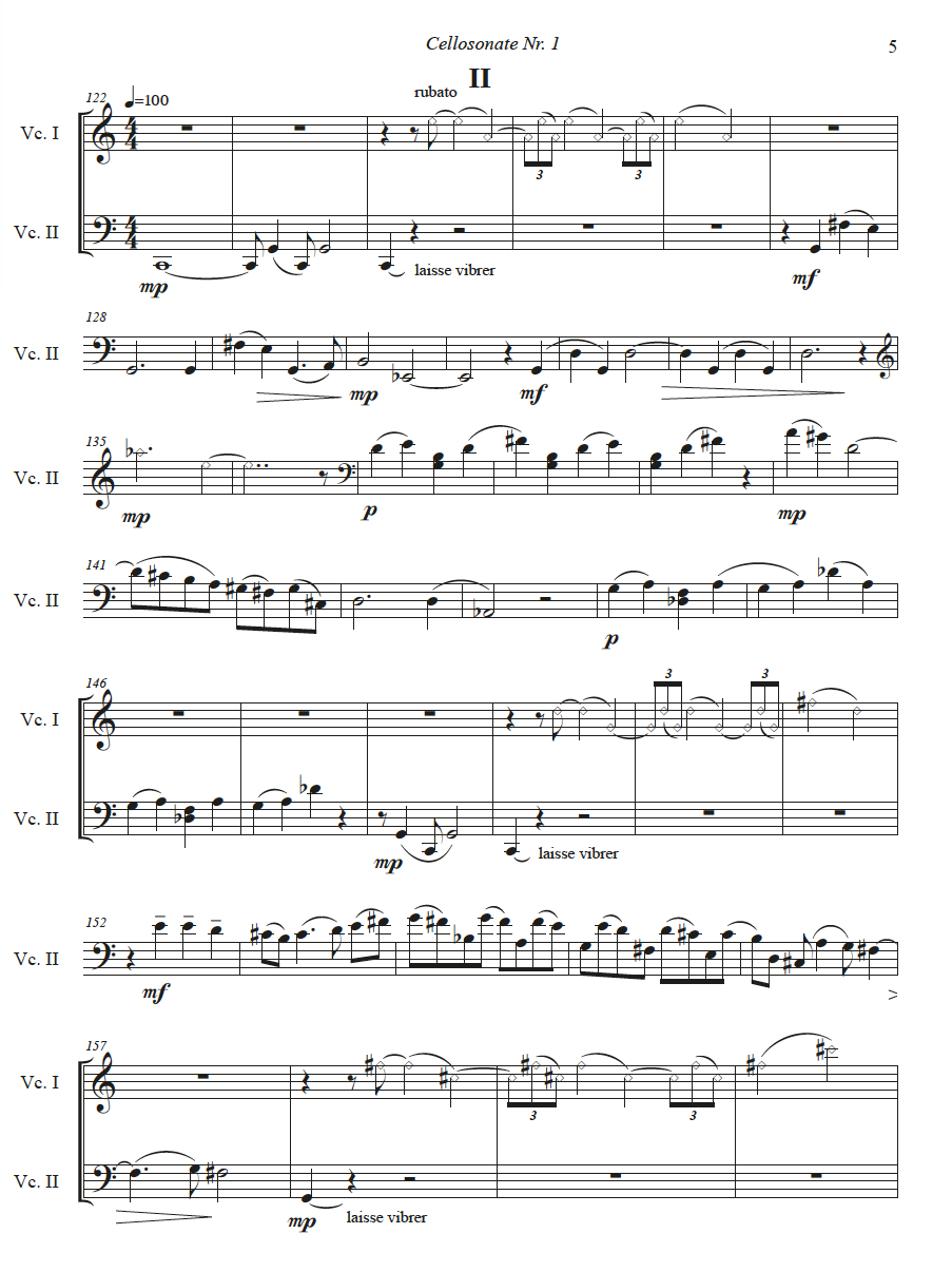 Cellosonate Nr. 1.