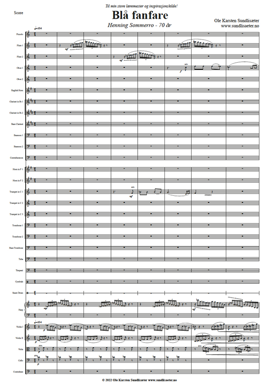 Blå fanfare