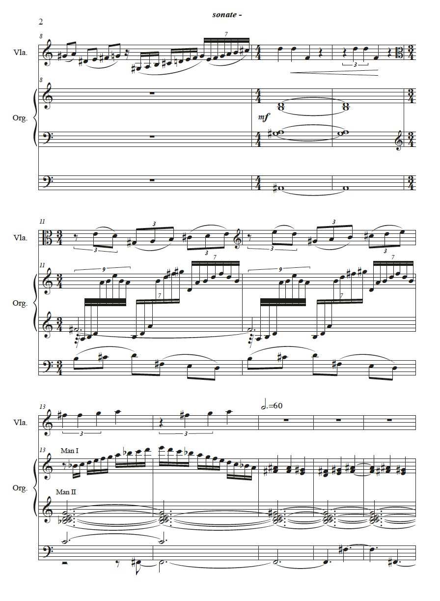 Sonata for Viola and Organ
